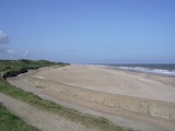 Looking north along beach from Chapel Point.