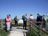 Information Board at viewing platform looking out to sea from Rimac.