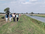 Permissive path alongside River Steeping with Bycroft's Bridge in background.